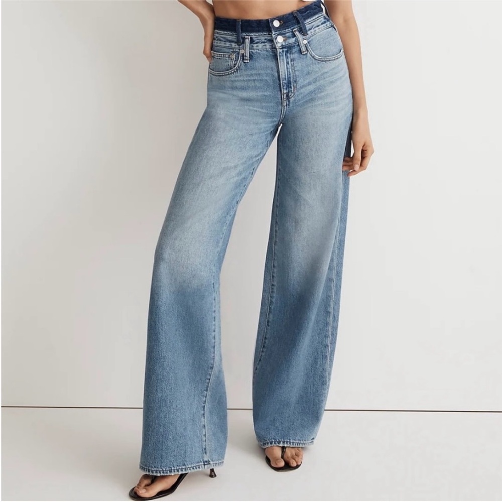Madewell x Molly Dickson Double Waistband Full Straight Leg Jean